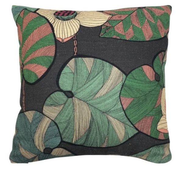 furnfurn cushion cover excluding filling | Emmanuel création  IDRIS-chocolat multicolor