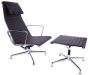 furnfurn Lounge chair with Hocker | Eames replica EA124-EA125