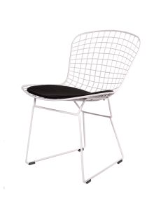 furnfurn silla de comedor Base blanca | Harry Bertoia réplica Bertoia