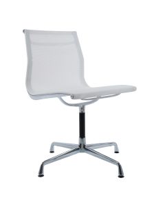 furnfurn krzesło konferencyjne mesh na suwakach bez podłokietnika | Eames replika EA105