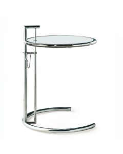 furnfurn side table | Eileen Gray E1027 chrome