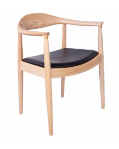 furnfurn Esszimmerstuhl Leder | Wegner Replik kennedy chair