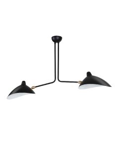 furnfurn luce pendente 2-braccio | Serge Mouille ContempoRA-rody Nero