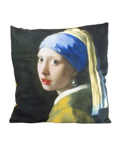 furnfurn Kissenbezug ohne Füllung | Lanzfeld Vermeer-girl with the pearl Mehrfarbig