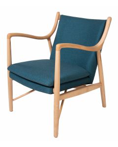 Finn Juhl lounge chair 45 blue