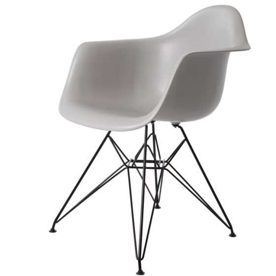 furnfurn jadalnia krzesło Czarna rama | Eames replika DA-rod