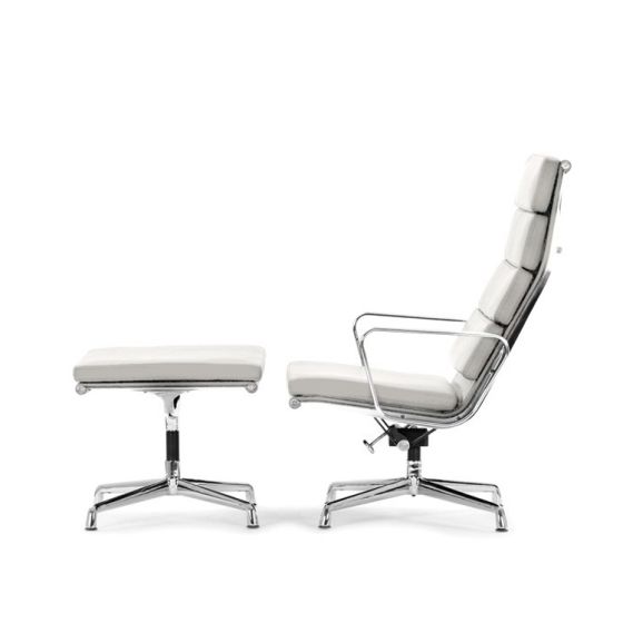 furnfurn Lounge stoel met Hocker | Eames replica EA222
