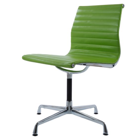 furnfurn conference stol Skinn på glides uten armlener | Eames replika EA105