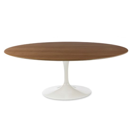 furnfurn mesa de jantar Oval | Eero Saarinen réplica Tulip tabela