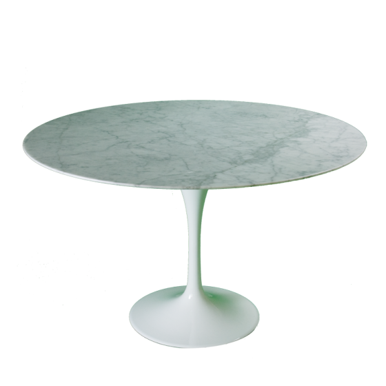 furnfurn table à manger marbre 120cm | Eero Saarinen réplique Table tulipe