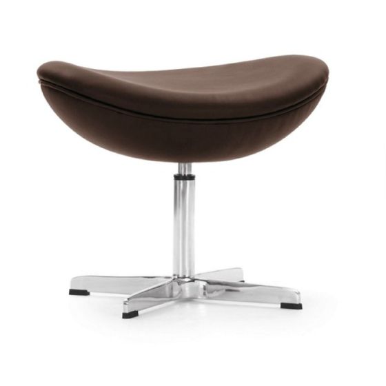 furnfurn fotskammel lær | Arne Jacobsen replika Egg stol