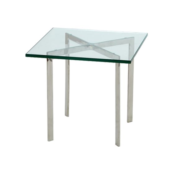 furnfurn side table 50cm | Rohe replica Barcelona Pavillion transparent