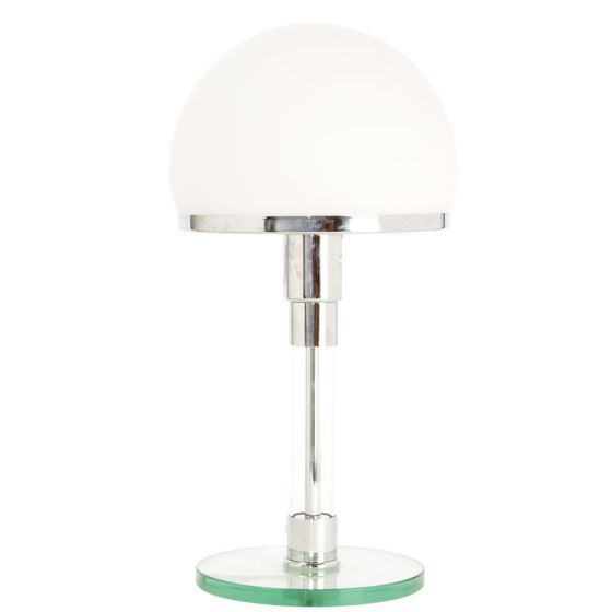 furnfurn lampada da tavolo | Wagenfeld replica WG24 bianca