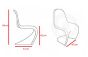 furnfurn jadalnia krzesło błyszczące | Panton replika Krzesło Panton