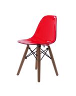 furnfurn krzesełko dla dziecka junior przejrzysty | Eames replika DS wood