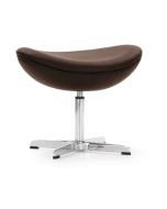 furnfurn voetenbankje Leder | Arne Jacobsen replica Egg stoel