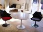 furnfurn mesa de jantar 120 centímetros | Eero Saarinen réplica Tulip tabela