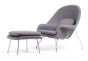 furnfurn chaise longue avec hocker | Eero Saarinen réplique Womb