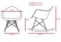 furnfurn rocking chair Black base | Eames replica RA-rod