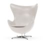 furnfurn Sillón Cuero | Arne Jacobsen réplica Egg silla