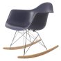furnfurn schommelstoel Chroom frame | Eames replica Rocking Armchair