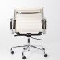 furnfurn krzesło biurowe Skóra | Eames replika EA117 biały