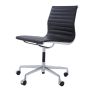 furnfurn krzesło konferencyjne Skóra na kółkach bez podłokietnika | Eames replika EA105