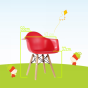 furnfurn silla para niños Júnior | Eames réplica DA-wood