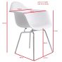 furnfurn jadalnia krzesło jedzenie | Eames replika DAX