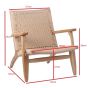 furnfurn espreguiçadeira | Wegner réplica Easy Chair