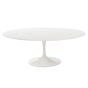 furnfurn mesa de jantar Oval | Eero Saarinen réplica Tulip tabela