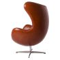 furnfurn lounge stoel Leder | Arne Jacobsen replica Egg stoel