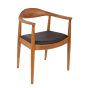 furnfurn spisebordsstol læder | Wegner replika kennedy chair