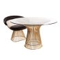 furnfurn dining table | Platner replica Wire table