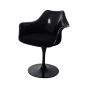 furnfurn chaise de salle à manger siège pivotant avec accoudoirs | Eero Saarinen réplique Tulip chaise