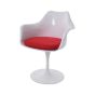 furnfurn eetkamerstoel draaiende zitting met armleuningen | Eero Saarinen replica Tulip stoel