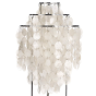 furnfurn luminária de chão | Panton réplica Shell style lamp pérola