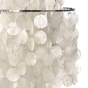 furnfurn tabellen lys | Panton replika Shell style lamp pärla