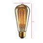 furnfurn Lyspære 135mm | Edison Retro Glass Filament transparant