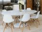 furnfurn table à manger Oval | Eero Saarinen réplique Table tulipe