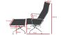 furnfurn chaise longue avec hocker | Eames réplique EA124-EA125
